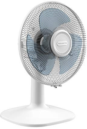 Rowenta Essential +, Ventilatore da Tavolo, 3 Velocità Regolabili, Ventilatore Silenzioso, Design compatto, Oscillazione 120°, Flusso d’aria mx 34 m3/min, VU2330