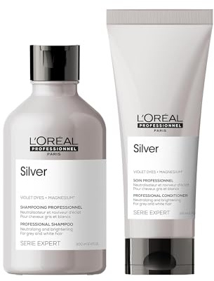 L'Oreal Professionnel Serie Expert DUO Silver Shampoo 300ml and Conditioner 200ml
