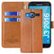 FMPCUON Hülle für Samsung Galaxy J3 2016 /J310 Handyhülle [Standfunktion] [Kartenfach] [Magnetverschluss] Tasche Flip Case Schutzhülle lederhülle klapphülle für Samsung Galaxy J3 2016 /J310 Braun