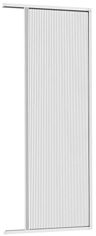 Windhager Insektenschutz Plisseetür, Fliegengittertür, 110 x 220 cm, Weiß