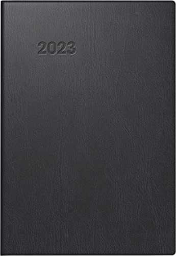 BRUNNEN Wochenkalender Modell 723 2023 Blattgröße 7,6 x 11,2 cm schwarz