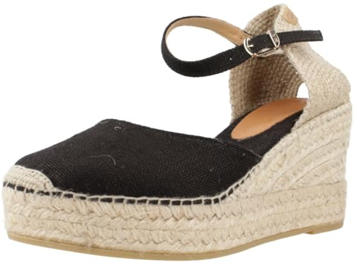 Toni Pons Damen-Espadrille aus Leinen - Laia-NT - Schwarz, 38 EU