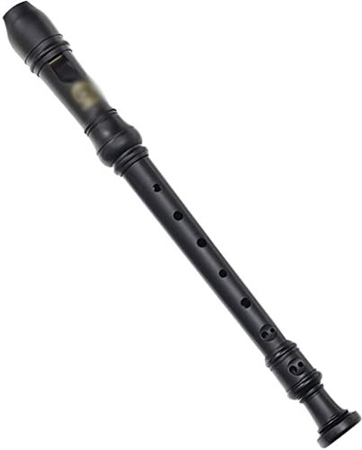 Blockflöte Mattschwarzes Blockflöteninstrument, 8-Loch C-Dur Barockblockflöten, Flöteninstrument Aus Harzmaterial, Mit Aufbewahrungstasche, Reinigungsstab, Für Anfänger
