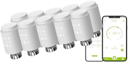 Qiumi Smart WiFi Radiator Actuator Programmable Thermostatic Radiator Valve Support Alexa Googlehome No gateway required Wifi Direct