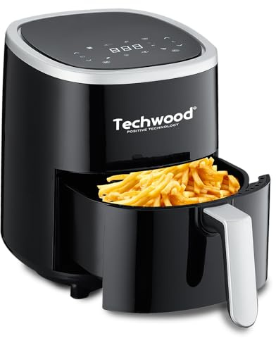 TECHWOOD Friteuse sans huile - airfryer 1200W, Noir