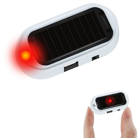 Allarme Solar Power Simulato Auto Antifurto Luci Di Segnalazione LED Lampeggiante, Solare Sistema Di Sicurezza Per Auto