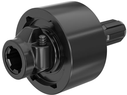 Wiltec Zapfwellen Freilaufkupplung 201mm, 1 3/8 AG u. IG PTO-Shaft Vielkeilwelle mit 6 Zähnen, max. 2400Nm