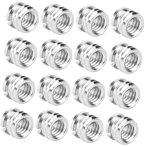 Uonlytech 20stücke Mikrofonständeradapter Schraubgewindeadapter Zu Stativ Adapter Aus Aluminium Legierung Für Kamerazubehör Und Aufnahmen