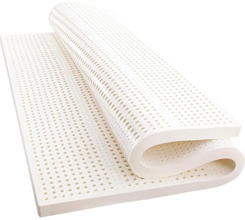 Llchaensc 100% Naturlatex Organisch Atmungsaktive Und Bequeme Matratze, Dick 2.5CM/5 cm / 7,5 cm / 10 cm Langlebig Und Nicht Leicht Zu Kollabieren,2in,180x200cm(71x79in)