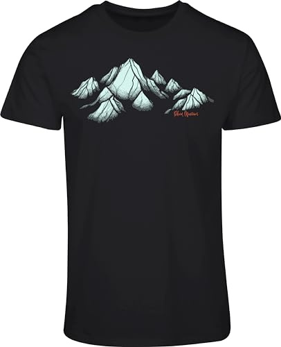 T-Shirt da uomo Berg: Beloved Mountains - T-Shirt da arrampicata in montagna da uomo MTB - Regalo per escursionisti - Attrezzatura outdoor per alpinisti, Nero , M