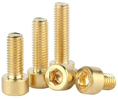 ORANXIN M4 x 16mm 20 Pcs Kupfer Innensechskant Zylinderkopf Bolzen Messing Fassungskappen Tassenkopf Schrauben Maschine Bolzen Befestigungen