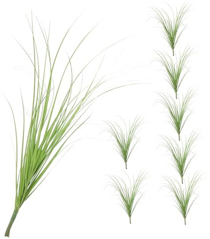 PRETYZOOM Indoor Fake Reed Grass and Garden Use Artificial Plants 8pcs with Lifelike Design Made of Sturdy Pvc Material Enhancing Aesthetic Appeal for Living Room Decoration
