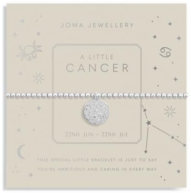 Joma Jewellery STAR SIGN A LITTLE CANCER Silver Plated 17.5cm Stretch Bracelet stretch