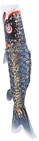 MERRYHAPY Japanischer Karpfen-windsack Hängend Fisch-windsack Aus Satin Material Für Garten Balkon Indoor Outdoor Dekoration Templemessen Ausstellungen