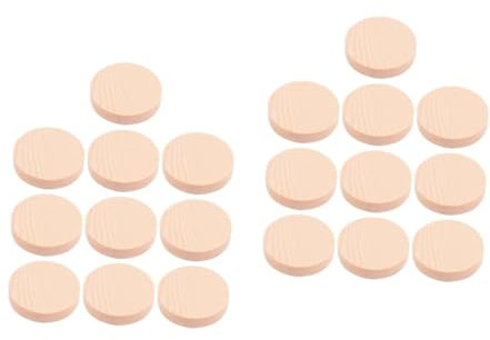 SEWACC 20 Stk Handbemalte Naben Tischsets Kinder Dekor Spielsets Kunsthandwerk Für Kinder Etiketten Chips Kinderhandwerk Handbemalte Würfel Kinder Tischset Dekor Für Zu Hause Hölzern