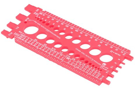 ViaGasaFamido Gewindeprüfmutter Schraubenlehre M3-M22 Metrisch Zoll Multifunktional Schnelle Identifizierung Integriertes Design Einfarbigen Körper