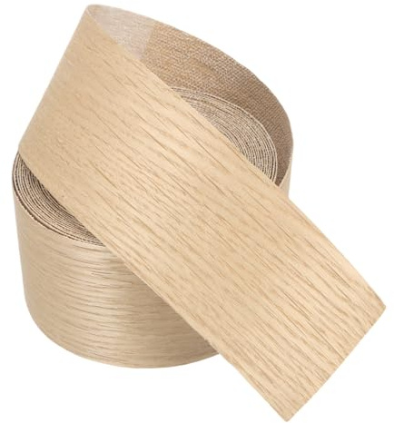 PATIKIL Cinta de borde de roble blanco 3 x 25 pies Cinta de chapa