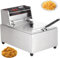 Freidora Comercial, Freidora, freidora eléctrica de encimera de 2500 W con cesta extraíble freidoras comerciales freidora con control de temperatura temporizador de 60 minutos for restaurante y uso do