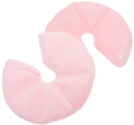 Wiederverwendbare Brustgelkissen 1 Paar für Stillende, Rosa | Wärme und Kälteanwendung, Gel, Pvc und Stoff, zur Linderung bei Brustbeschwerden, für Mütter