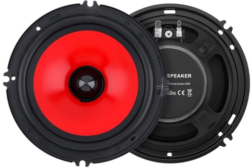 DriSentri 2 x 16,5 cm Auto-Audio-Lautsprecher, 90 W, Vollbereichsfrequenz, schwerer Mittelbass, ultradünner, modifizierter Lautsprecher, zerstörungsfreie Installation