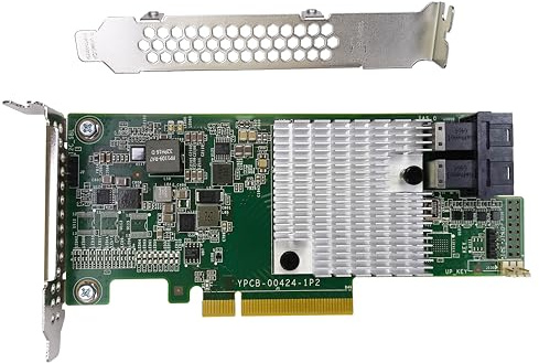KCMconmey LSI 9300-8i Controller HBA Card, LSI 3008 SATA SAS Host Bus Adapter. 2 * SFF-8643 Internal 12Gbps, PCI-e 3.0 x8. IT Mode Firmware. Non RAID.