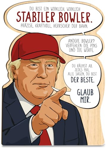 Generisch Holz-Papier Karte XXVI (Trump Bowling)
