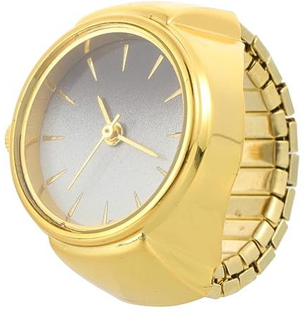 IMIKEYA Fingeruhr mit Farbverlauf Dekorativer Ringuhr Stilvolle Damenuhr Bequemes Tragen Langlebiges Design Modisches Accessoire für Alltag und Besondere Anlässe