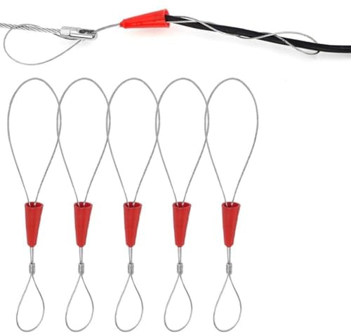 Gettimore Cable Puller Wire Fish Tape Reel Tool Electrical Wiring Installation, 20cm Steel, 5-Pack