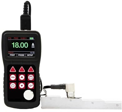 Misuratore di spessore digitale, Spessimetro, Ad Ultrasuoni Con Rivestimento Passante