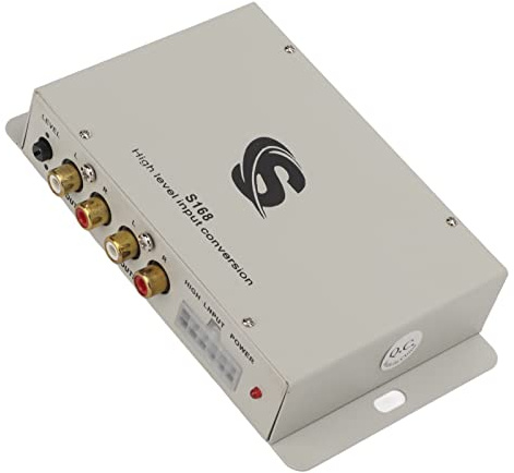 ACOGEDO Convertitore di Uscita per Auto con Circuito IC - Processore a Bassa Frequenza 2-in-4-out, Design REM e a Bassissimo Rumore, DC12V Compatibile con i Sistemi Stereo del Veicolo