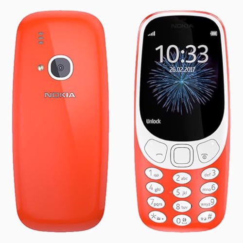 NOKIA 3310 (2017) ROJO, 2.4, TFT, 240 X 320 PÍXELES, 16 MB, DUAL SIM, MICRO-SIM