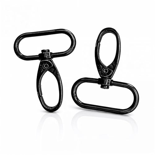 Trimming Shop 20 mm väska krok guldspänne avtryckare snäppkrokar för vävband, ryggsäck, fästband, husdjurshalsband och väsktillbehör, hållbar, lätt 2pcs gevärsmetall