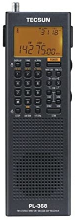 Tecsun Digital PL368 AM/FM/LW/SW Worldband Radio with Single Side Band Receiver (Black)