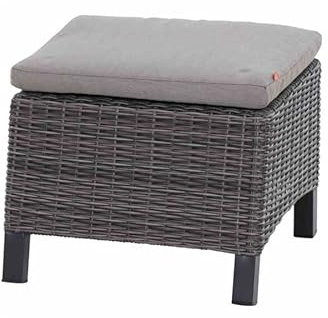 Siena Garden Corido Fußhocker zu Diningsessel Gartenhocker Polyrattan