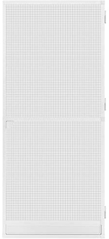 Schellenberg 70093 Fliegengitter Balkontür, Insektenschutz Tür Premium, Aluminium Rahmen, Fiberglas-Gewebe, 100 x 215 cm, weiß