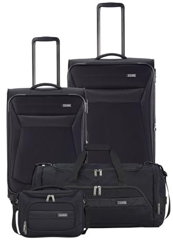 Travelite Chios 4-Rollen-Trolleyset 4tlg. L/M/S/BC -Schwarz