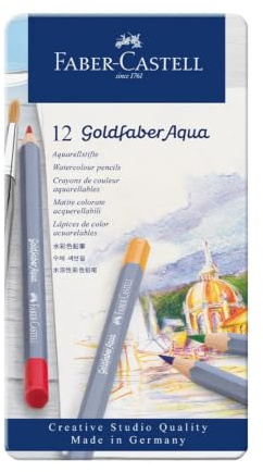 Faber-Castell Goldfaber Aqua Aquarell 12 Farbtöne