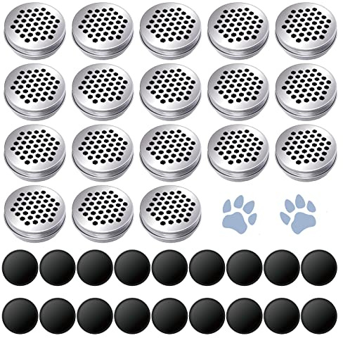 Nose Work for Dogs, Dog Scent Training Kit Magnetic Scent Work Tins Training Kits, Dogs Smell Training Kit Aluminum Cans with Lids, Dog Nose Work Containers (18 Pack)