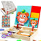 Rimafi magnetisches Holzpuzzle für Kinder ab 3 Jahren mit weißer Tafel zum Zeichnen