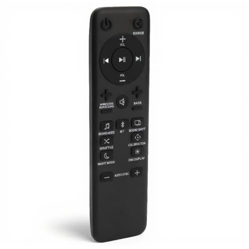 Fernbedienung für Soundbar, Lautsprecher Fernbedienung Ersatz für BAR 5.1 BAR 5.1 HD Lautsprechersystem, Ergonomische Audio Fernbedienung mit Komfortablem Griff für BAR