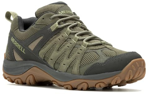 Merrell Men's Hiking Hiking Shoe, Olive/Moss, 13