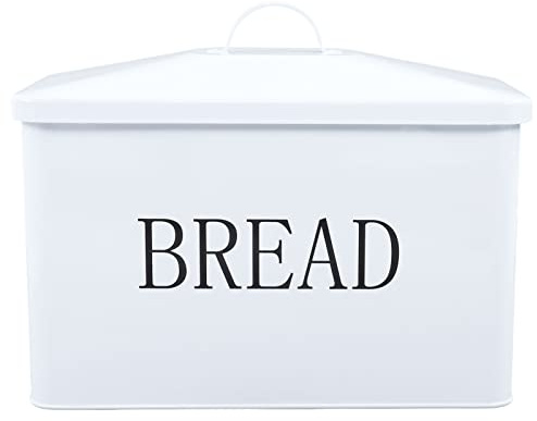 Otufan Petite Boîte à Pain, 13,98 X 6,89 X 10,83 en Fer Blanc avec Poignée, Récipient à Pain à Base Antidérapante, Boîte à Pain pour Boulangerie à Domicile