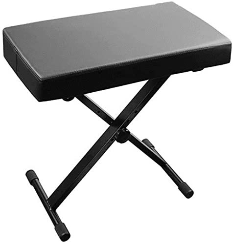 Schminktischhocker Klavierbank Klavierhocker Elektronischer Klavierhocker Heben Klappbarer ergonomischer Klavierhocker Speziell zum Üben von Klavier zum Üben von Schülern (Farbe: Schwarz, Gr