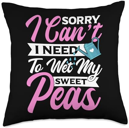 Sweat Pea Flower Accessories Seeds for Planting Sweat Peas Throw Pillow