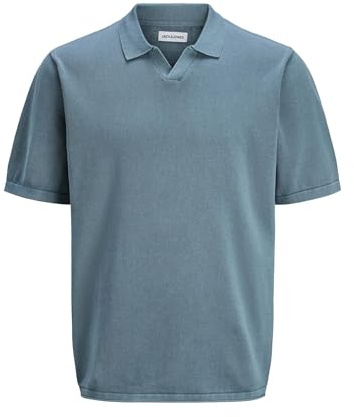 JJELEO Knit Polo SS SN, Oceanview, L