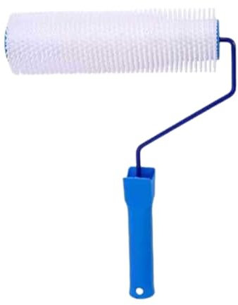 F Fityle Rodillo con púas, mango ergonómico, rodillo nivelador manual suave, 9 pulgadas