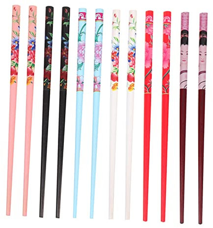 WOONEKY 12stücke Haarstäbchen Für Frauen Chinese Hair Sticks Bamboo Hair Pins Kopfschmuck Für Mädchen Hochzeit Party Retro Frisur