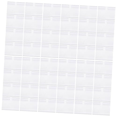 GRADENEVE 50 Stücke Kunststoff Tag Bord Etiketten Label Für Mall Karten Display-ständer Einfache Design