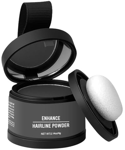 Haaransatzpuder für Frauen | Haar-Concealer, Grauabdeckung, mit Applikator, Ansatz-Abdeckung, Ausbesserung der Haarfarbe, Schattierungswerkzeug für feines, dünner werdendes Haar