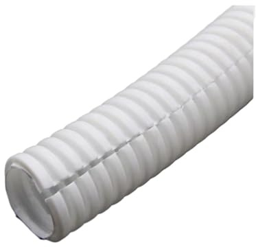 Tubo corrugato isolato in PP da 5 metri, tubo flessibile filettato da 11,6 mm a 32 mm, manicotto protettivo in plastica for tubi corrugati(White,AD 15.8 x ID 12mm)
